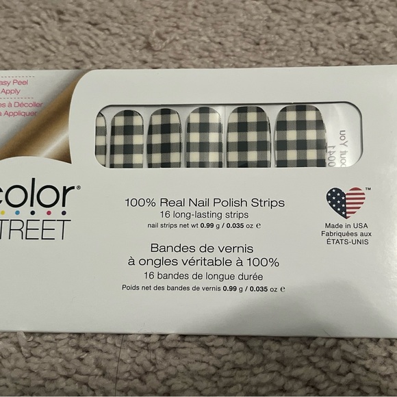Color Street Other - Color Street Black and White Nail Polish Strips - Plaid About You BUNDLE TO SAVE